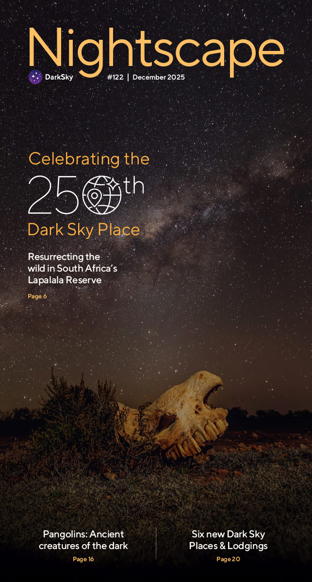 Cover of the December 2025 issue of Nightscape magazine